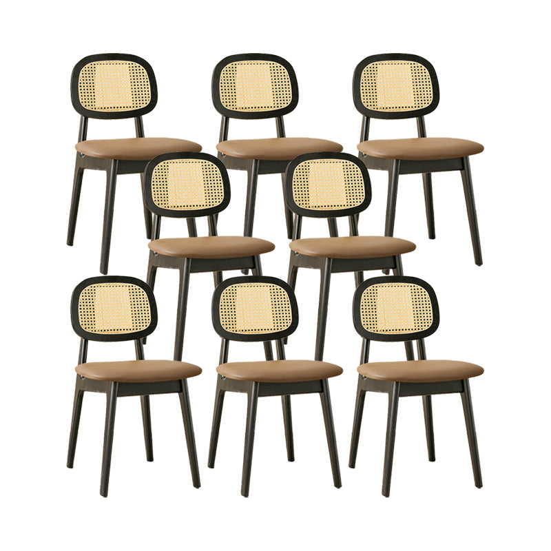 Solid Wood Dining Room Chairs Industrial Style Open Back Dining Chair