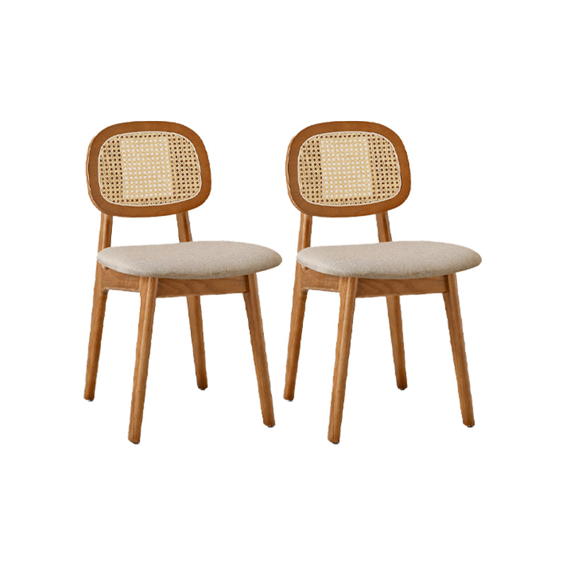 Solid Wood Dining Room Chairs Industrial Style Open Back Dining Chair