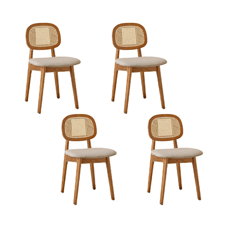 Solid Wood Dining Room Chairs Industrial Style Open Back Dining Chair
