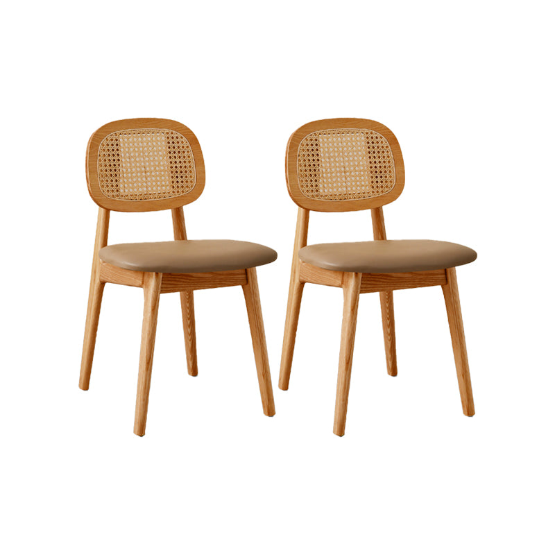 Solid Wood Dining Room Chairs Industrial Style Open Back Dining Chair
