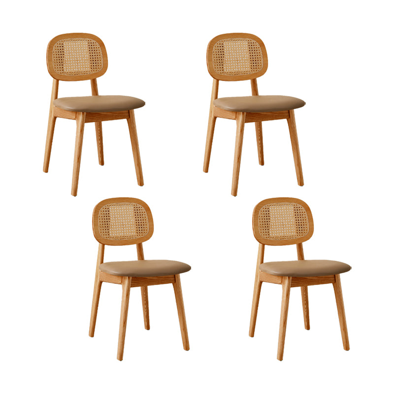 Solid Wood Dining Room Chairs Industrial Style Open Back Dining Chair