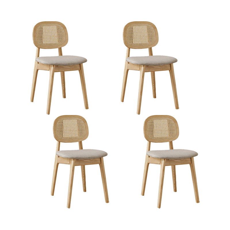 Solid Wood Dining Room Chairs Industrial Style Open Back Dining Chair