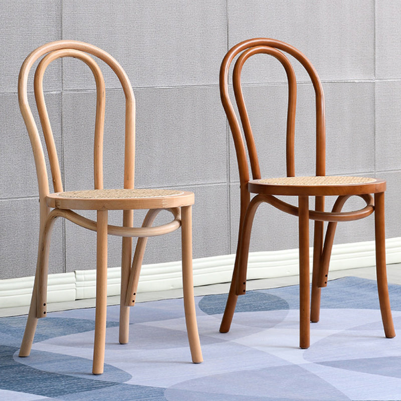 Industrial Kitchen Dining Chairs Solid Wood Windsor Back Side Chair