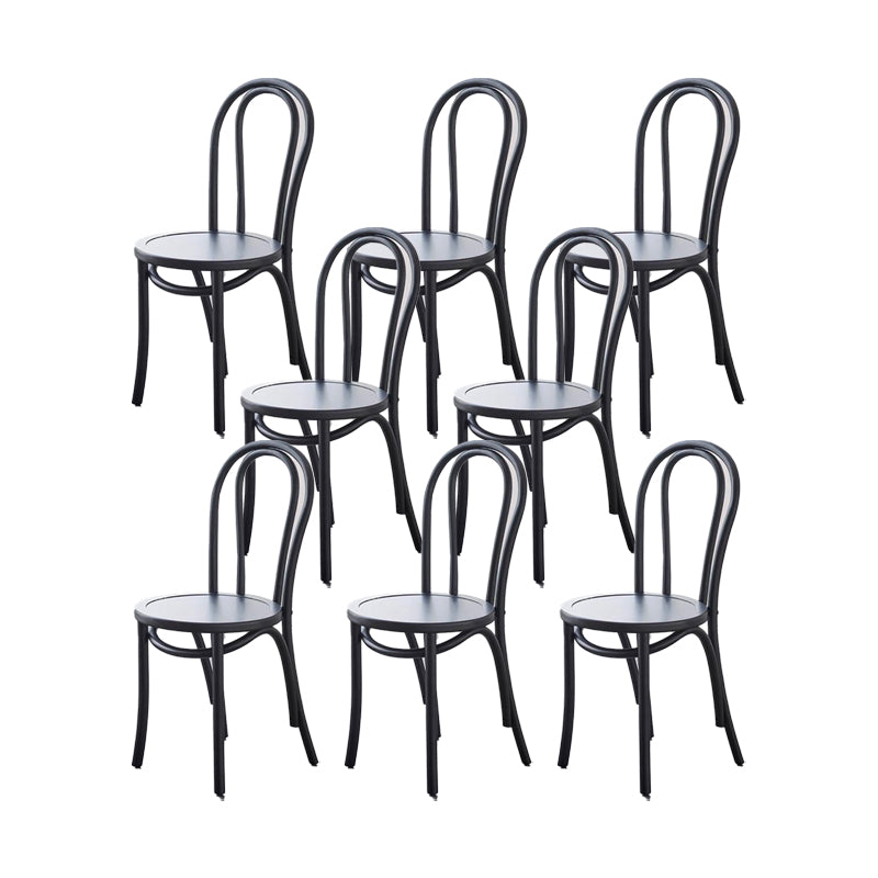 Industrial Kitchen Dining Chairs Solid Wood Windsor Back Side Chair