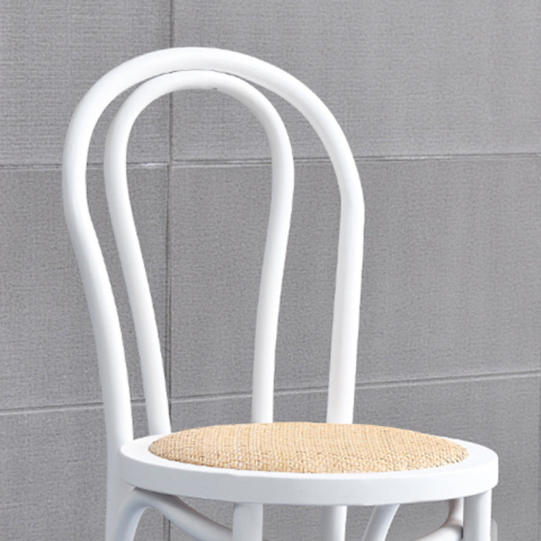 Industrial Kitchen Dining Chairs Solid Wood Windsor Back Side Chair