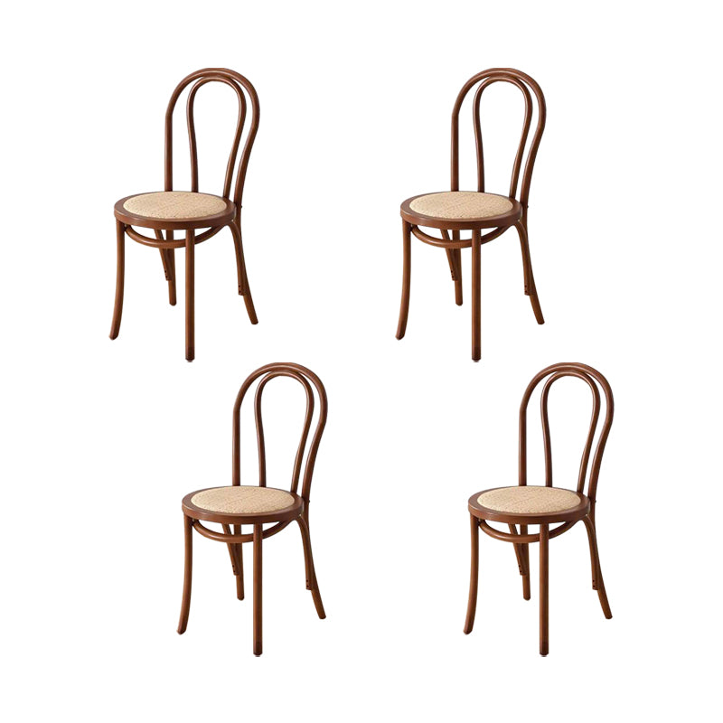 Industrial Kitchen Dining Chairs Solid Wood Windsor Back Side Chair