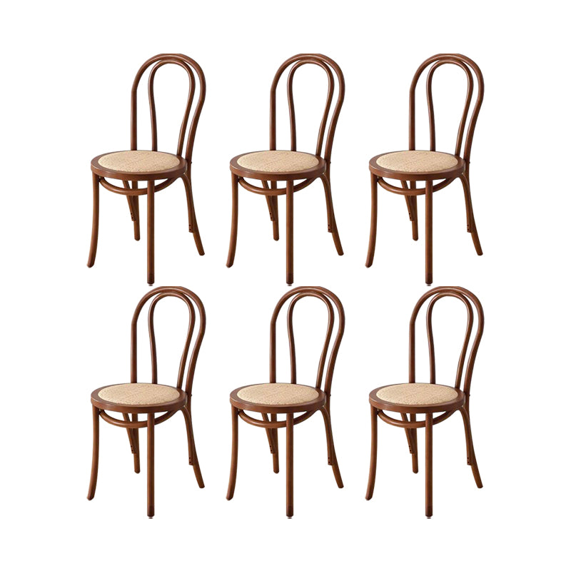 Industrial Kitchen Dining Chairs Solid Wood Windsor Back Side Chair