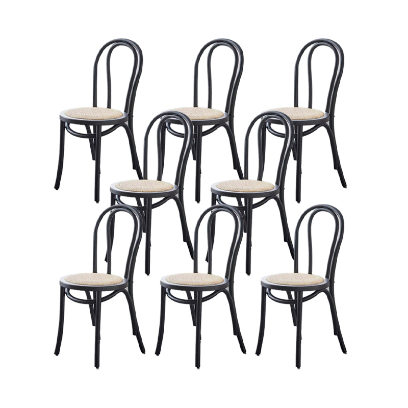 Industrial Kitchen Dining Chairs Solid Wood Windsor Back Side Chair