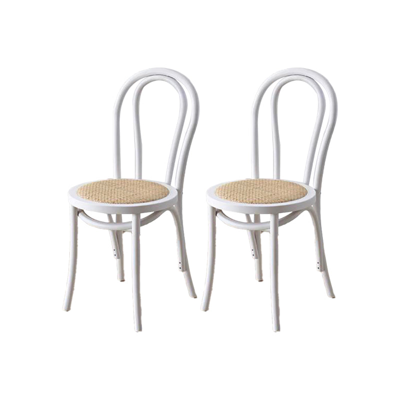 Industrial Kitchen Dining Chairs Solid Wood Windsor Back Side Chair