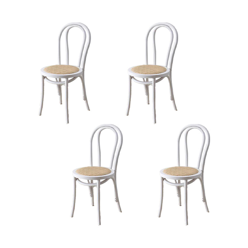 Industrial Kitchen Dining Chairs Solid Wood Windsor Back Side Chair