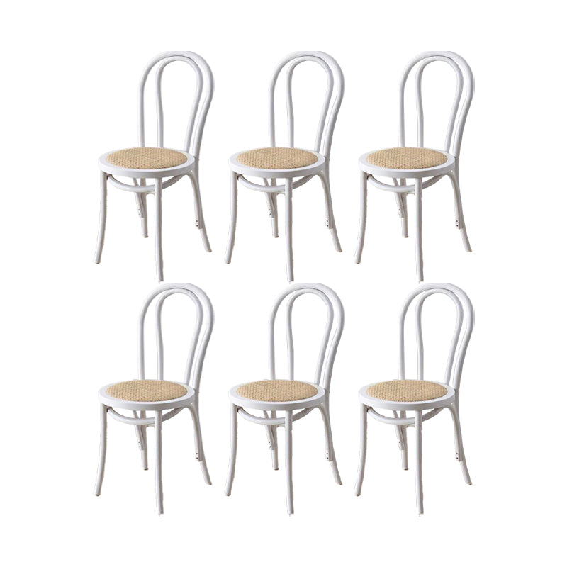Industrial Kitchen Dining Chairs Solid Wood Windsor Back Side Chair