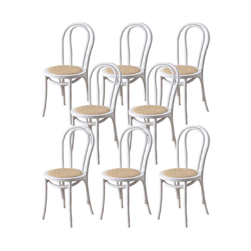 Industrial Kitchen Dining Chairs Solid Wood Windsor Back Side Chair