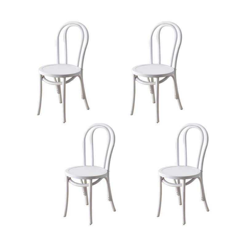 Industrial Kitchen Dining Chairs Solid Wood Windsor Back Side Chair