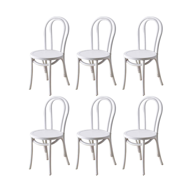 Industrial Kitchen Dining Chairs Solid Wood Windsor Back Side Chair