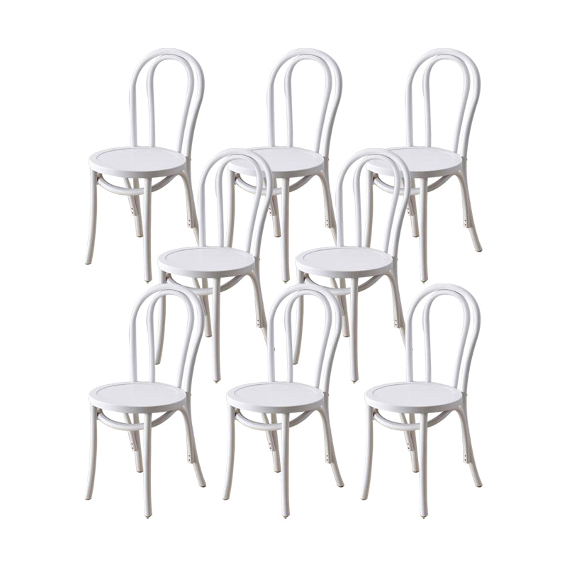 Industrial Kitchen Dining Chairs Solid Wood Windsor Back Side Chair