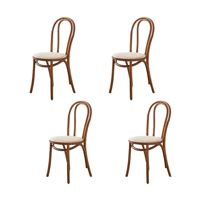 Industrial Kitchen Dining Chairs Solid Wood Windsor Back Side Chair