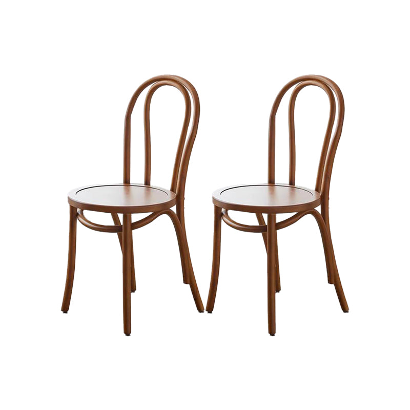 Industrial Kitchen Dining Chairs Solid Wood Windsor Back Side Chair