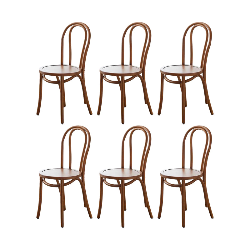 Industrial Kitchen Dining Chairs Solid Wood Windsor Back Side Chair