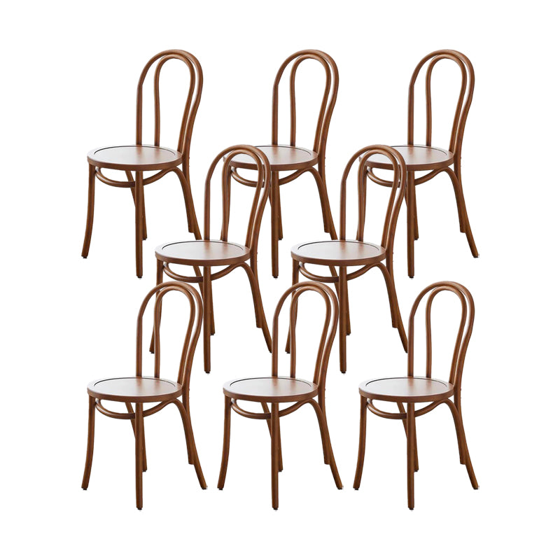 Industrial Kitchen Dining Chairs Solid Wood Windsor Back Side Chair