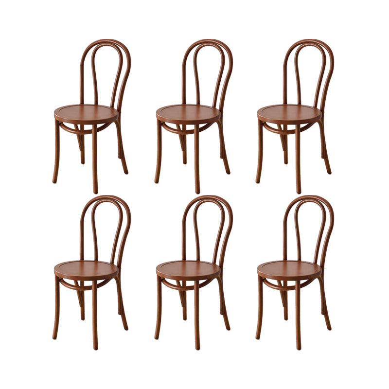 Industrial Kitchen Dining Chairs Solid Wood Windsor Back Side Chair