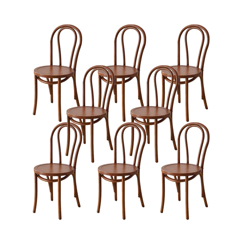 Industrial Kitchen Dining Chairs Solid Wood Windsor Back Side Chair