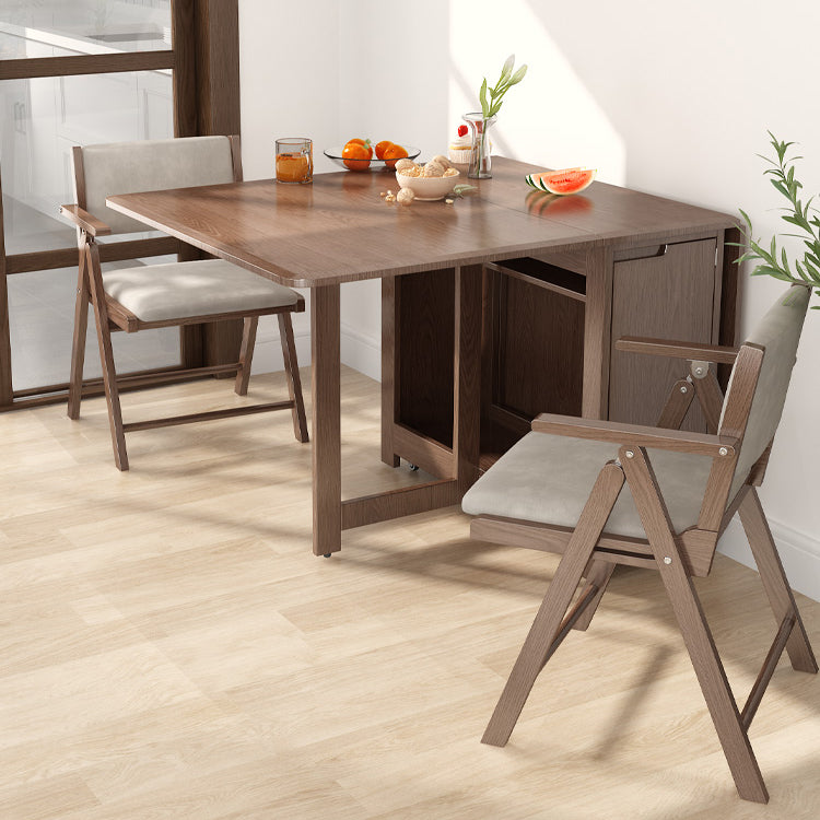 Contemporary Upholstered Arm Chair Indoor Solid Wood Dining Chair