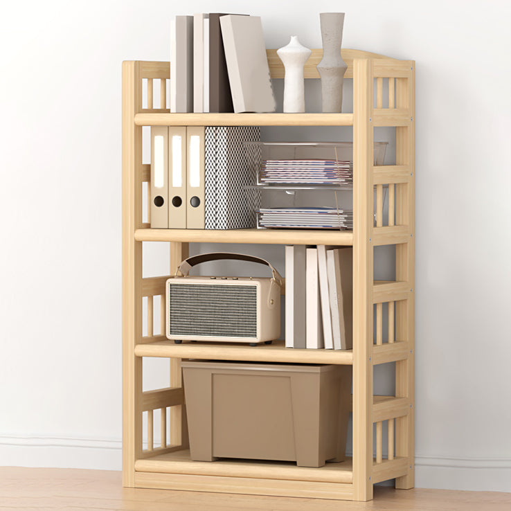 Pine Natural Chest Contemporary Rectangle Accent Chest with Shelves