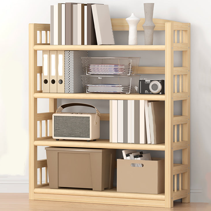 Pine Natural Chest Contemporary Rectangle Accent Chest with Shelves