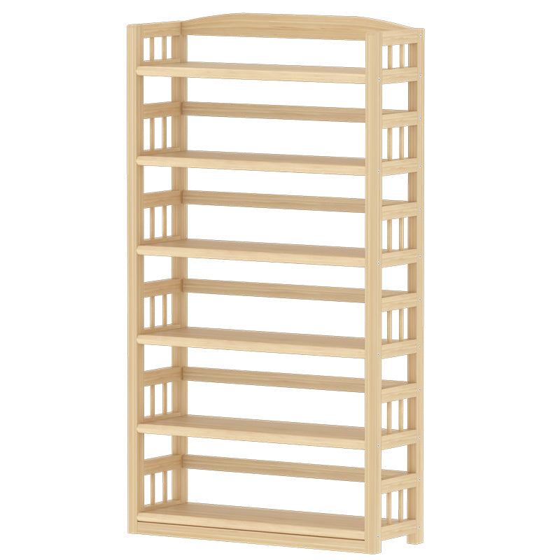 Pine Natural Chest Contemporary Rectangle Accent Chest with Shelves