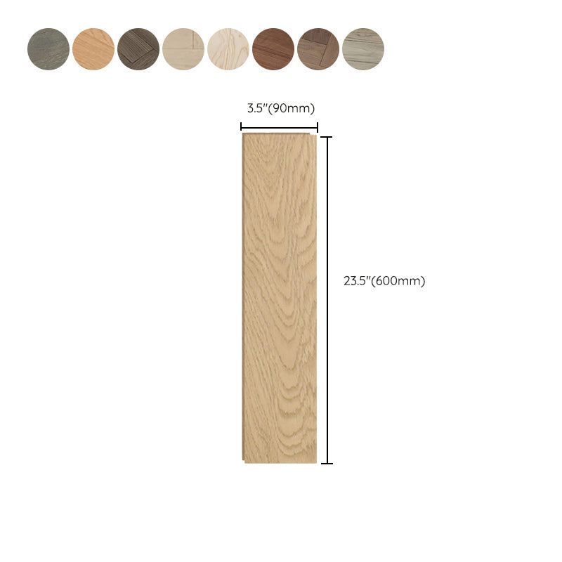 Beige Oak Laminate Plank Flooring Scratch Resistant Click Lock Laminate Floor