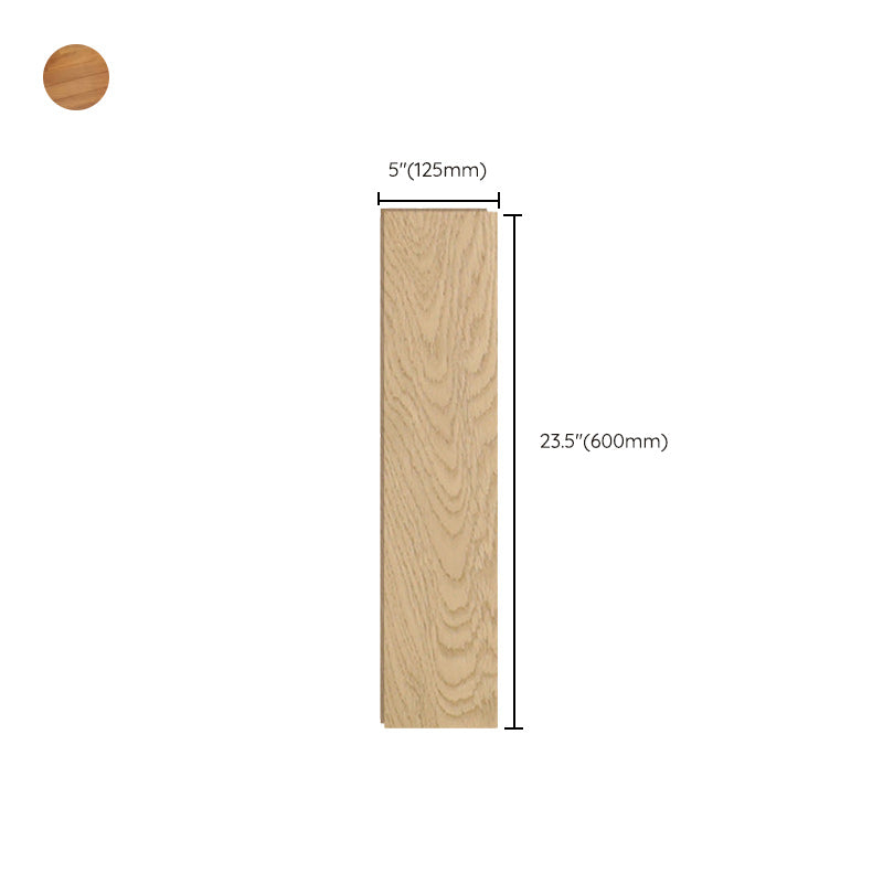 Beige Oak Laminate Plank Flooring Scratch Resistant Click Lock Laminate Floor