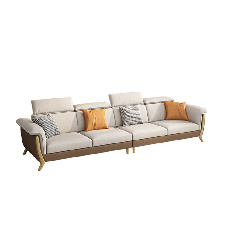 Fabric Sectional Sofas Solid Wood Sectional Couch for Living Room