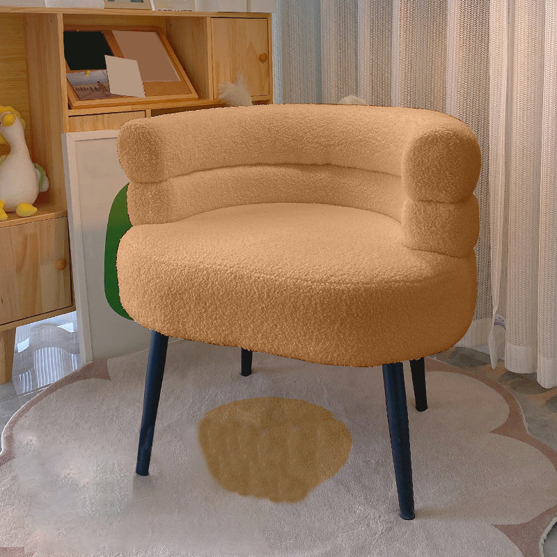 Ultra-Modern Arms Included Armchair Solid Color Arm Chair for Living Room