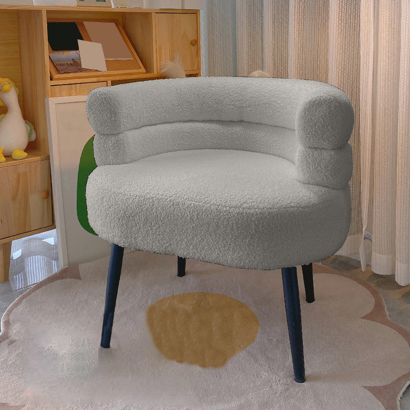 Ultra-Modern Arms Included Armchair Solid Color Arm Chair for Living Room