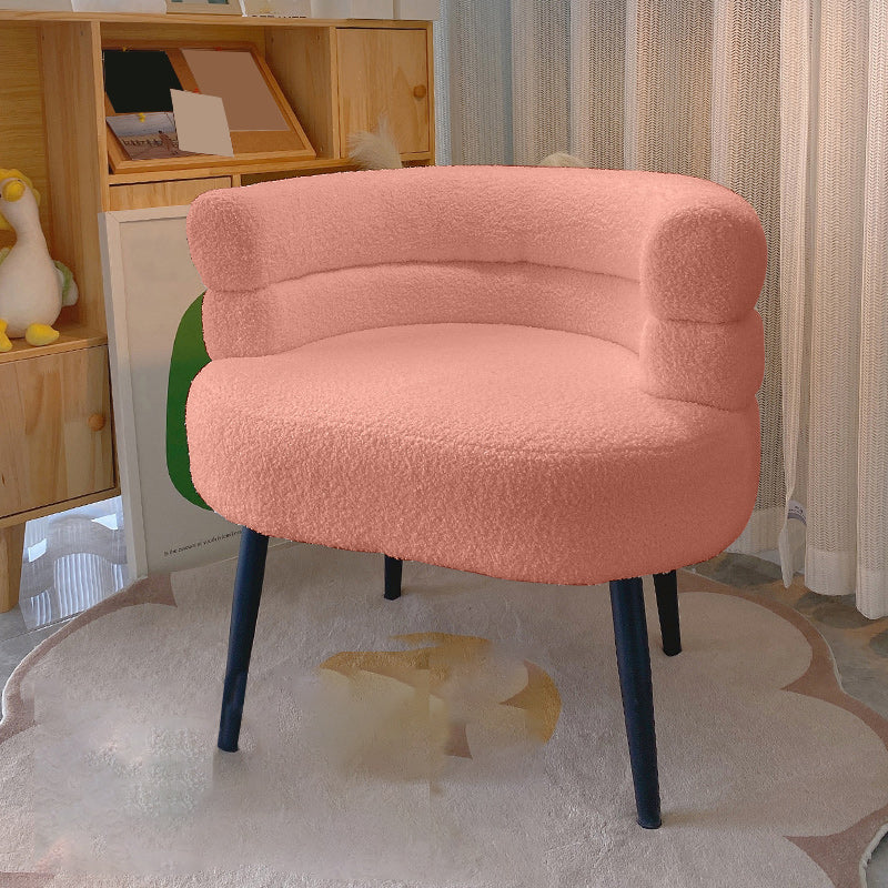 Ultra-Modern Arms Included Armchair Solid Color Arm Chair for Living Room