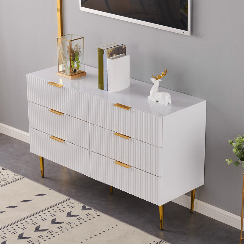 Classic Glam Storage Chest Manufactured Wood Dresser with 2/3/4/5/6 Drawers