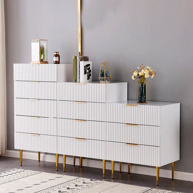 Classic Glam Storage Chest Manufactured Wood Dresser with 2/3/4/5/6 Drawers