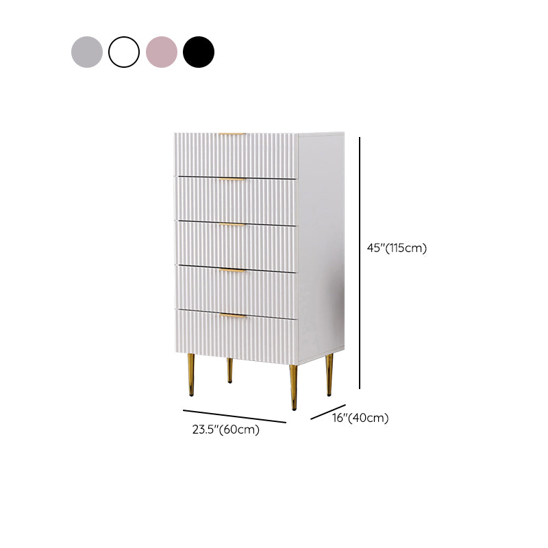 Classic Glam Storage Chest Manufactured Wood Dresser with 2/3/4/5/6 Drawers