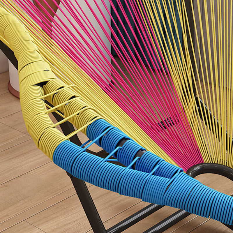 Simple Style Iron Base Balcony Lazy Chair Leisure Rocking Chair