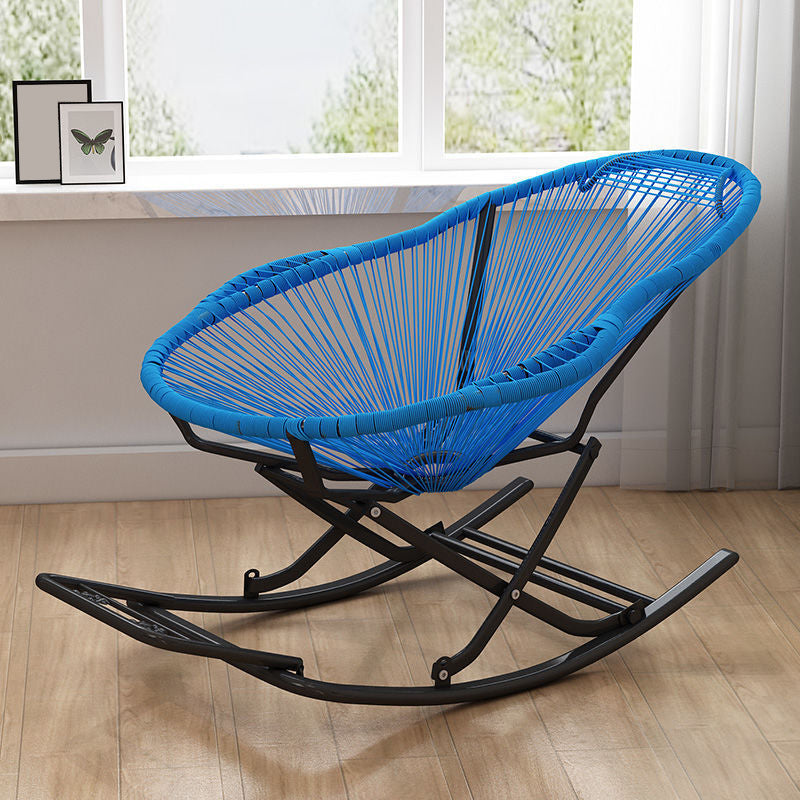 Simple Style Iron Base Balcony Lazy Chair Leisure Rocking Chair