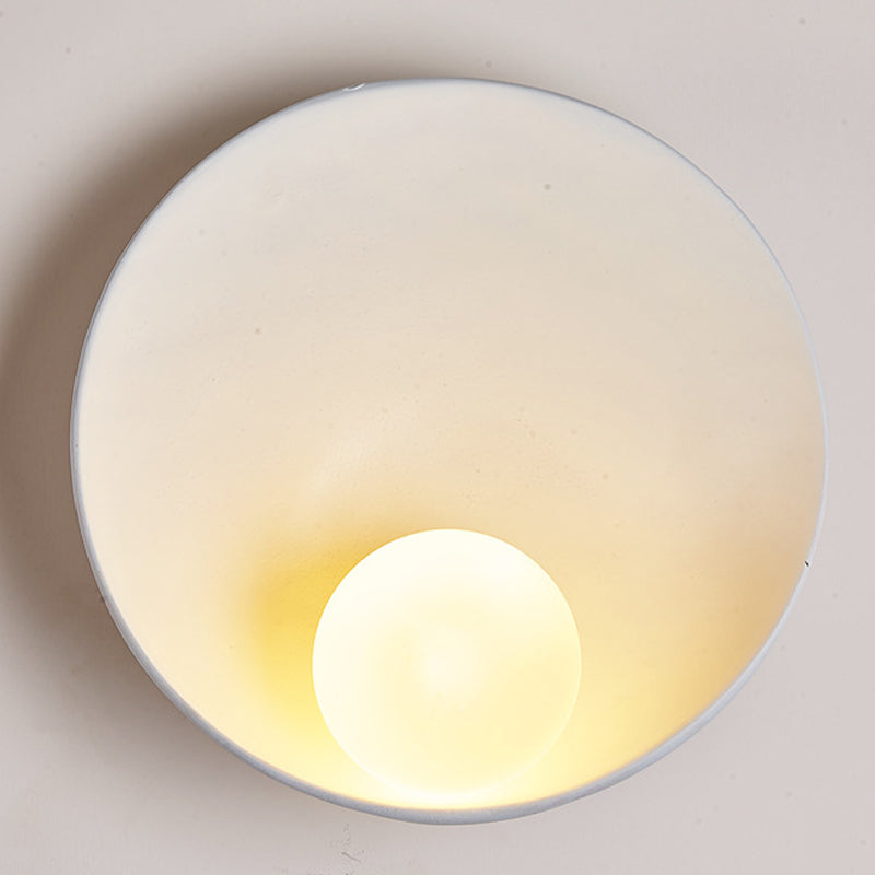 Modern Circular Wall Light Fixture 1 Light Wall Sconce for Bedroom