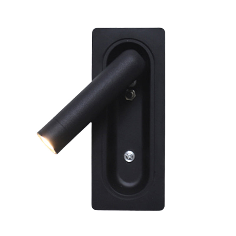 LED Modern Wall Sconce Cylinder Shape Wall Light with Metal Shade for Bedroom