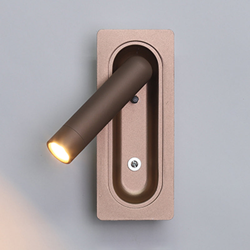 LED Modern Wall Sconce Cylinder Shape Wall Light with Metal Shade for Bedroom