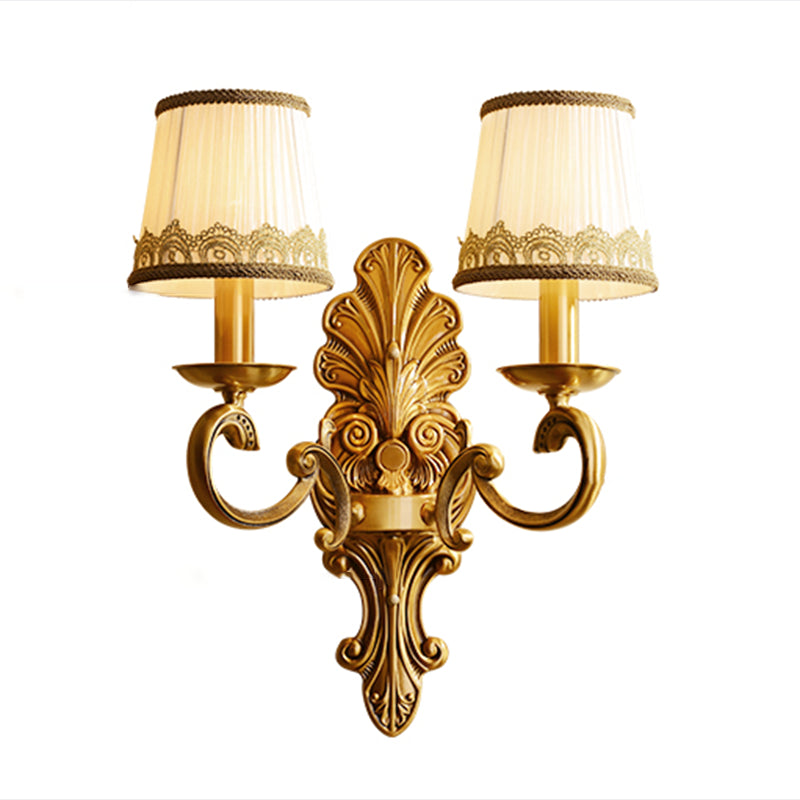 American Style Copper Vanity Light Cylinder Shape Vanity Lamp for Shower Room