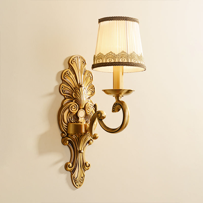 American Style Copper Vanity Light Cylinder Shape Vanity Lamp for Shower Room