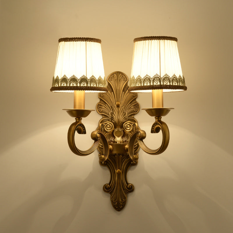 American Style Copper Vanity Light Cylinder Shape Vanity Lamp for Shower Room