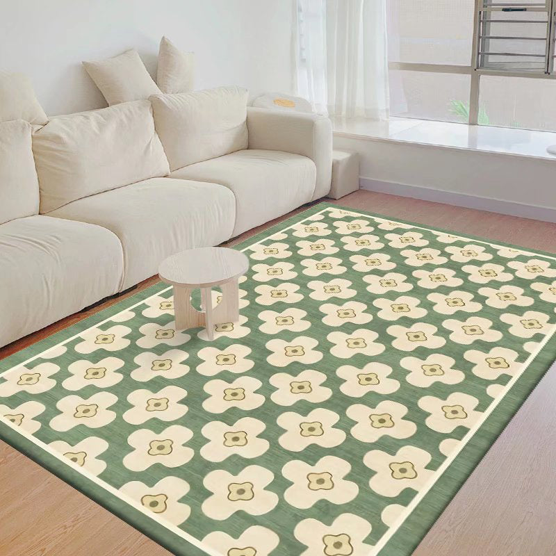 Modern Nordic Rug Polyester Geometry Area Rug Stain Resistant Rug for Living Room