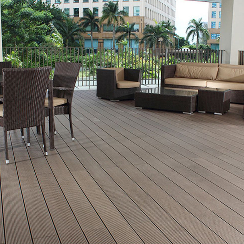 Embossed Composite Deck Plank Nailed Deck Tile Kit Outdoor Patio