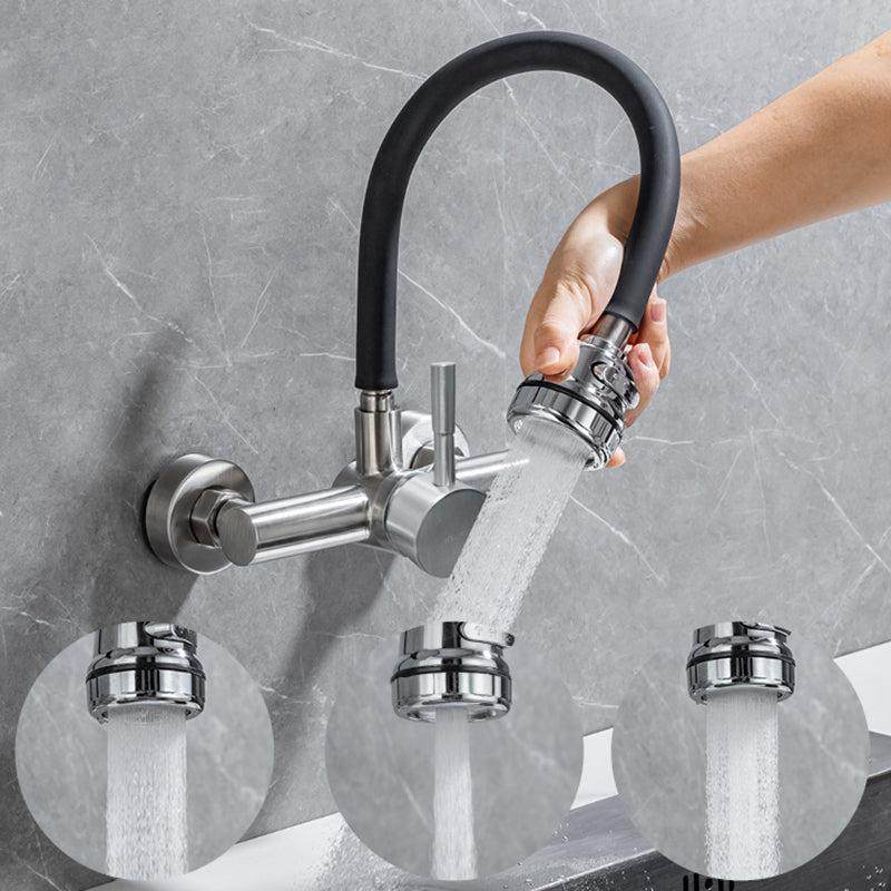 Modern Universal Tube Single Handle Kitchen Faucet Wall Mounted Faucet