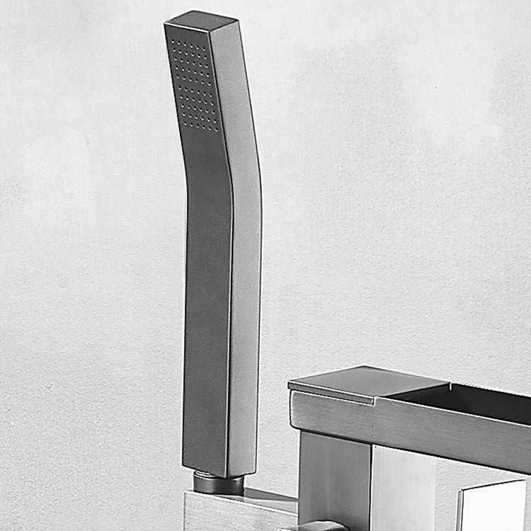 Modern Freestanding Bathtub Faucet Copper with Hose Freestanding Tub Fillers